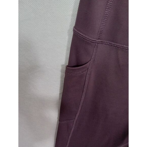 Zyia Active sz 4 purple yoga workout leggings capri stretch active wear - Picture 3 of 13